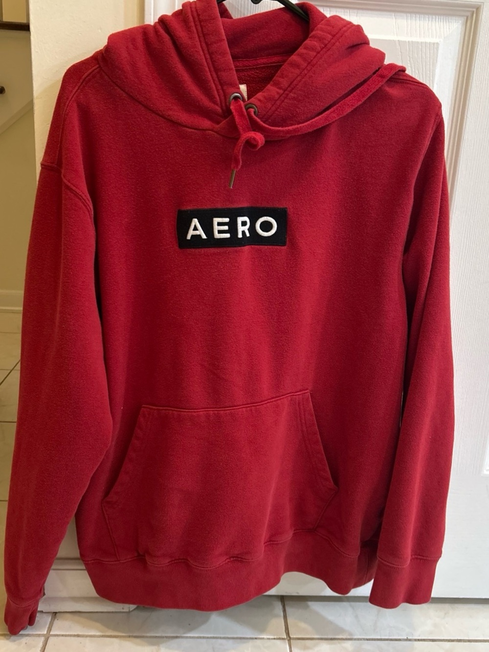 Women’s Red Pullover Hoodie Sweater